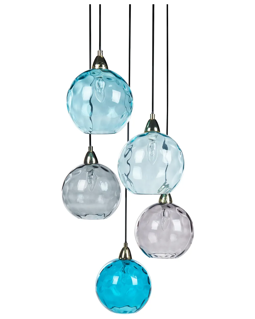 Pendant Lamp PABELLON Glass Blue - Main Image