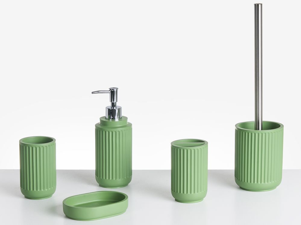 Set da 5 accessori per il bagno HUARMEY Verde