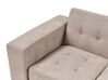 Slaapbank met hocker stof taupe FALSTER_935852