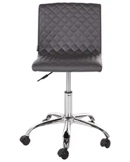 Desk Chair ORLANDO Faux Leather Dark Grey_932474