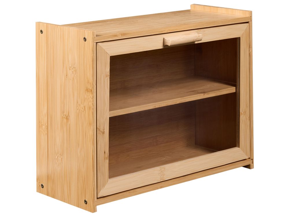 Bread Bin SEIGLE Bamboo Light Brown