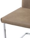 Stol 2 stk kunstskinn beige ROCKFORD_693158