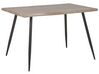 Mesa de comedor madera clara/negro 120 x 80 cm LUTON_786553