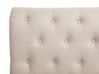 Luxusní béžová čalouněná prošívaná postel Chesterfield 180x200 cm REIMS_754206