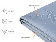 Esővédő huzat CHUVA 210 cm 150 cm 90 cm Szürke_929776