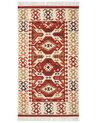 Dywan wełniany kilim 80 x 150 cm wielokolorowy VOSKEVAZ_859302