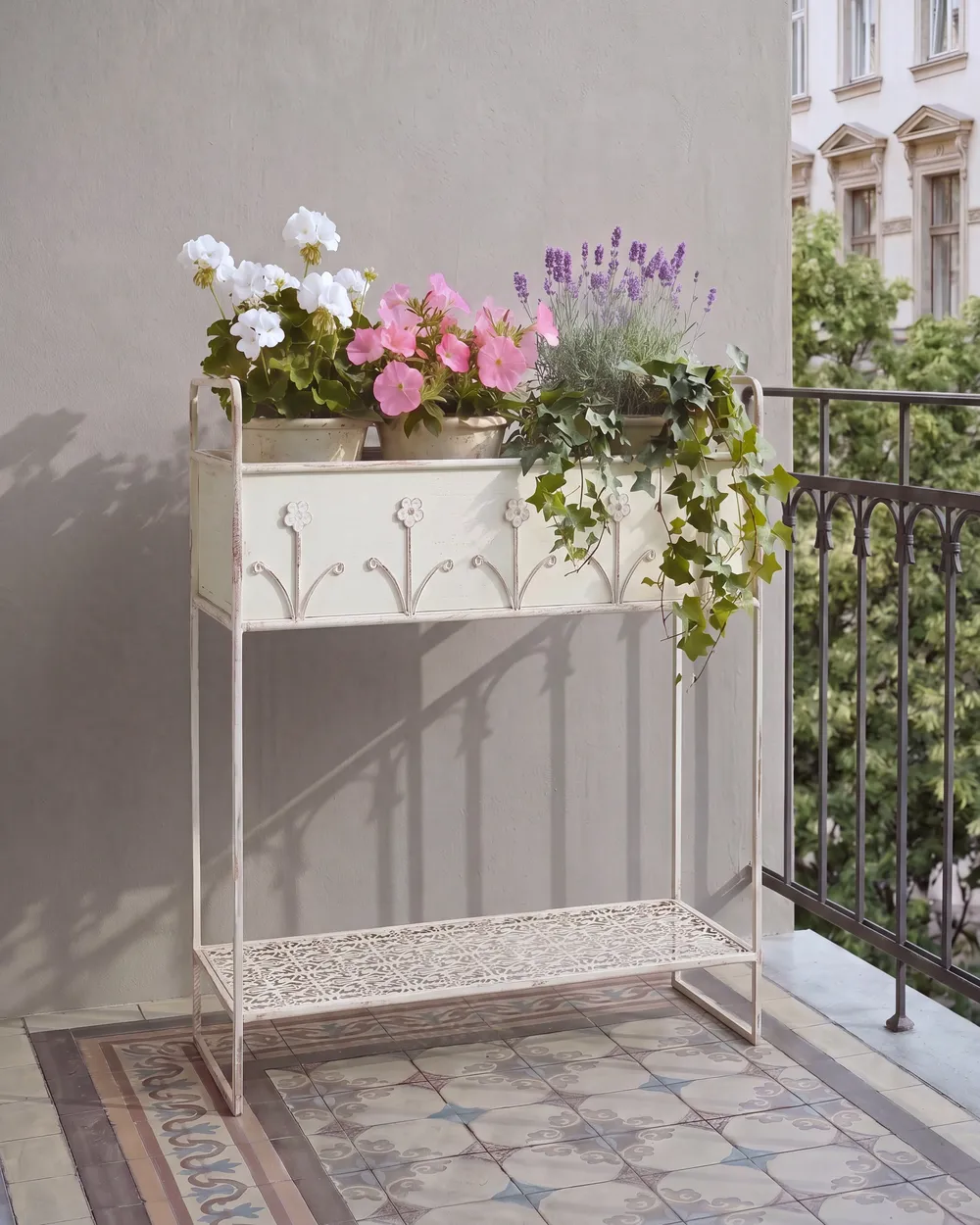 Kwietnik LUPINE 62 cm Metal Beżowy_1093549