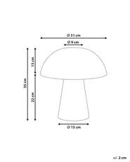 Table Lamp Mushroom ALERO Rattan Natural_1017034