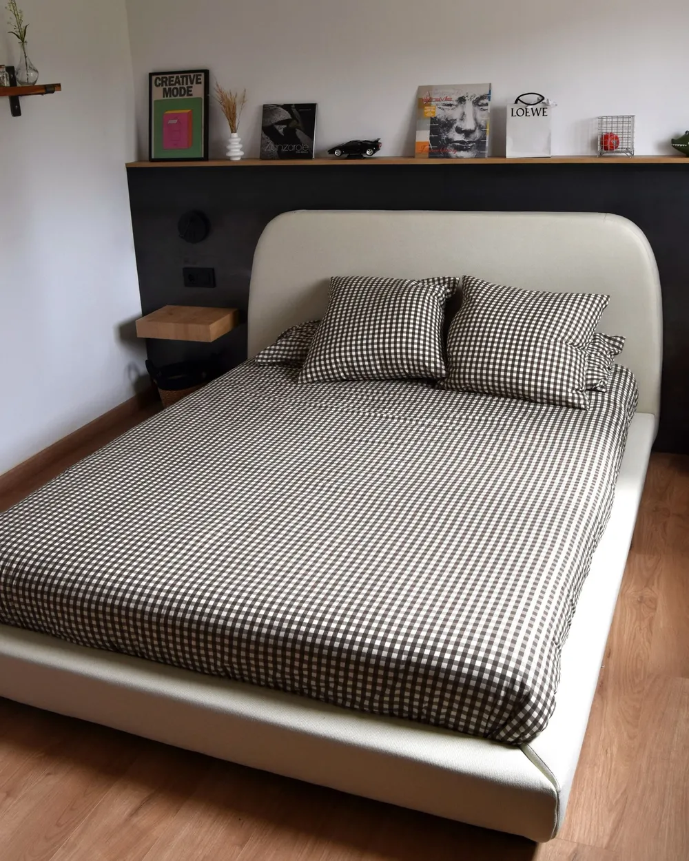 Letto Tessuto ROISEL 160 x 200 cm Beige chiaro_988112
