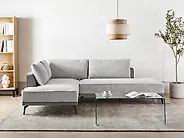 Corner Sofa MYKEN Fabric Light Grey Right Hand_1184022