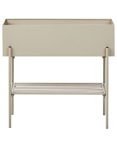 Vaso per piante rialzato VINCA Metallo 70 cm Beige