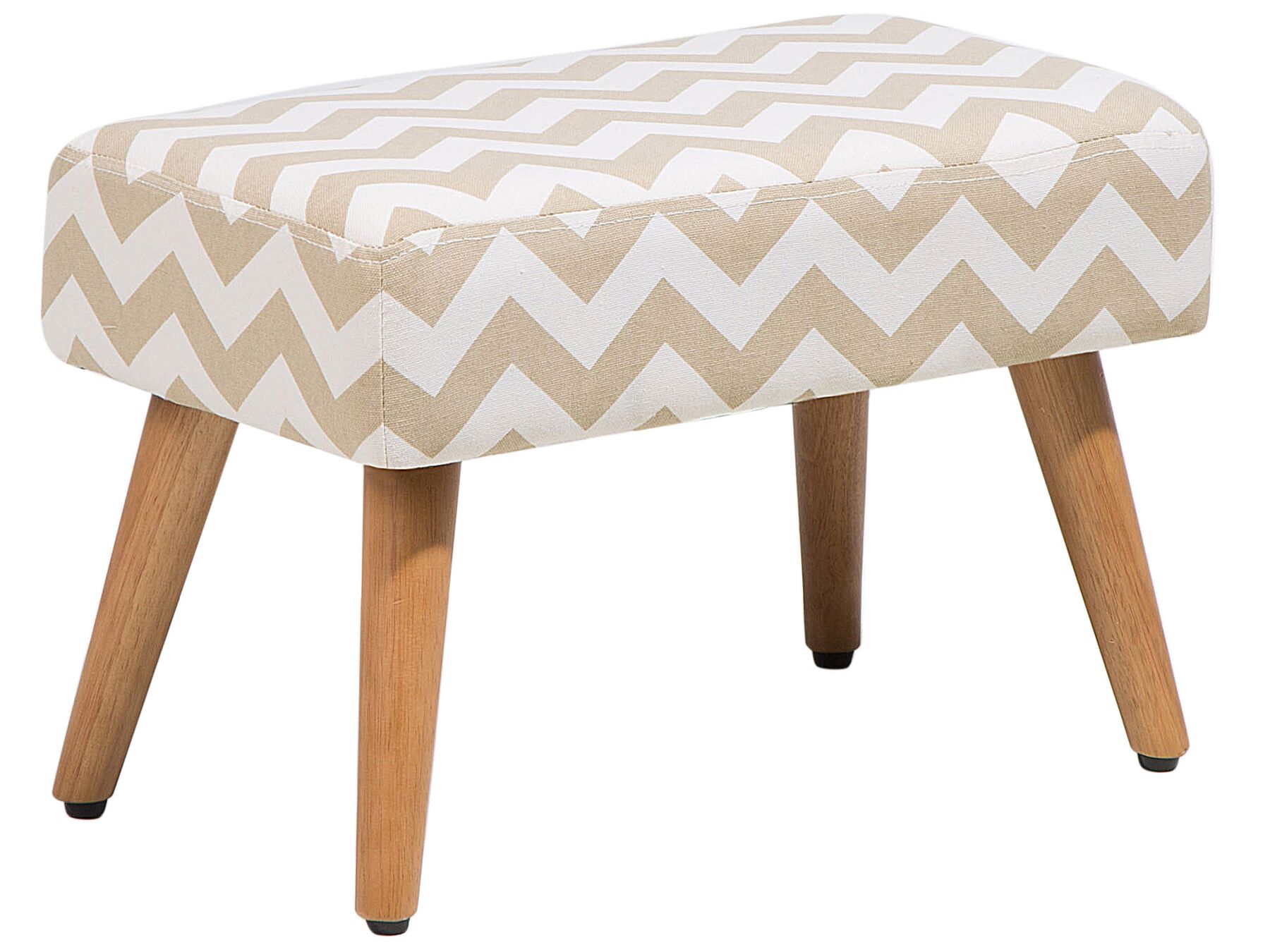 Footstool Fabric Beige TAKOMA_685044