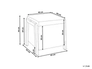 Puf ze schowkiem EDLAND 45 cm Czarny_1040678