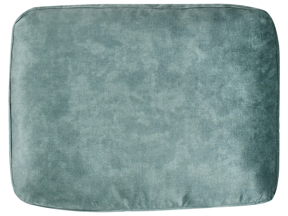 Corner Sofa 5 Seater OSLO with Ottoman Velvet Teal Right Hand_964643