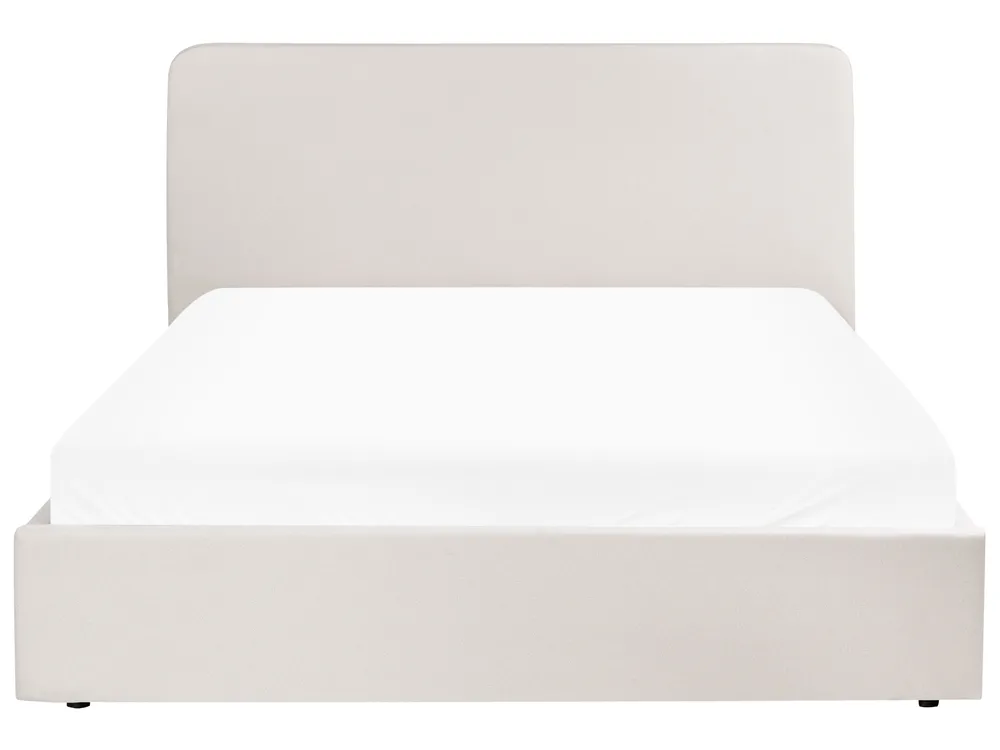 Ottoman Bed BRENON Fabric Light Beige 160 x 200 cm (EU King Size)_1055985