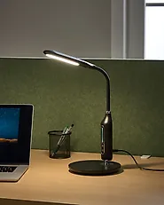 LED Desk Lamp CYGNUS with Dimmer Metal Black_1187387