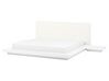 EU King Size Faux Leather Headboard Waterbed White ZEN_754508