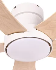 Deckenventilator mit Licht BIVENS mit Fernbedienung LED Hellbeige_1133270