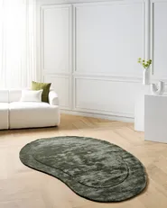 Rug MASSO Dark Green 160 x 230 cm Viscose_904709