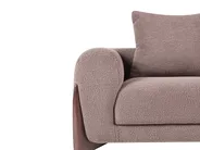 Sofa 2 Seater VINLIDEN Boucle Brown_1048482
