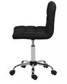 Fabric Armless Desk Chair Black MARION_712432