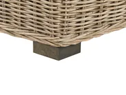 Garden Lounge Set with Table 4 Seater VARALLO Modular Rattan Grey Left Hand_954944