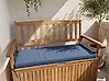 Bench Seat Pad Cushion SOVANA 108 x 45 cm Blue