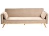 Sofa Bed ASAA Fabric Light Brown