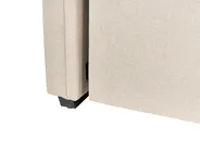 Lit gigogne Tissu LIBOURNE 90 x 200 cm Beige_729657