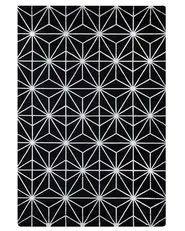 Tappeto SIBEL Nero 160 x 230 cm Viscosa_762610