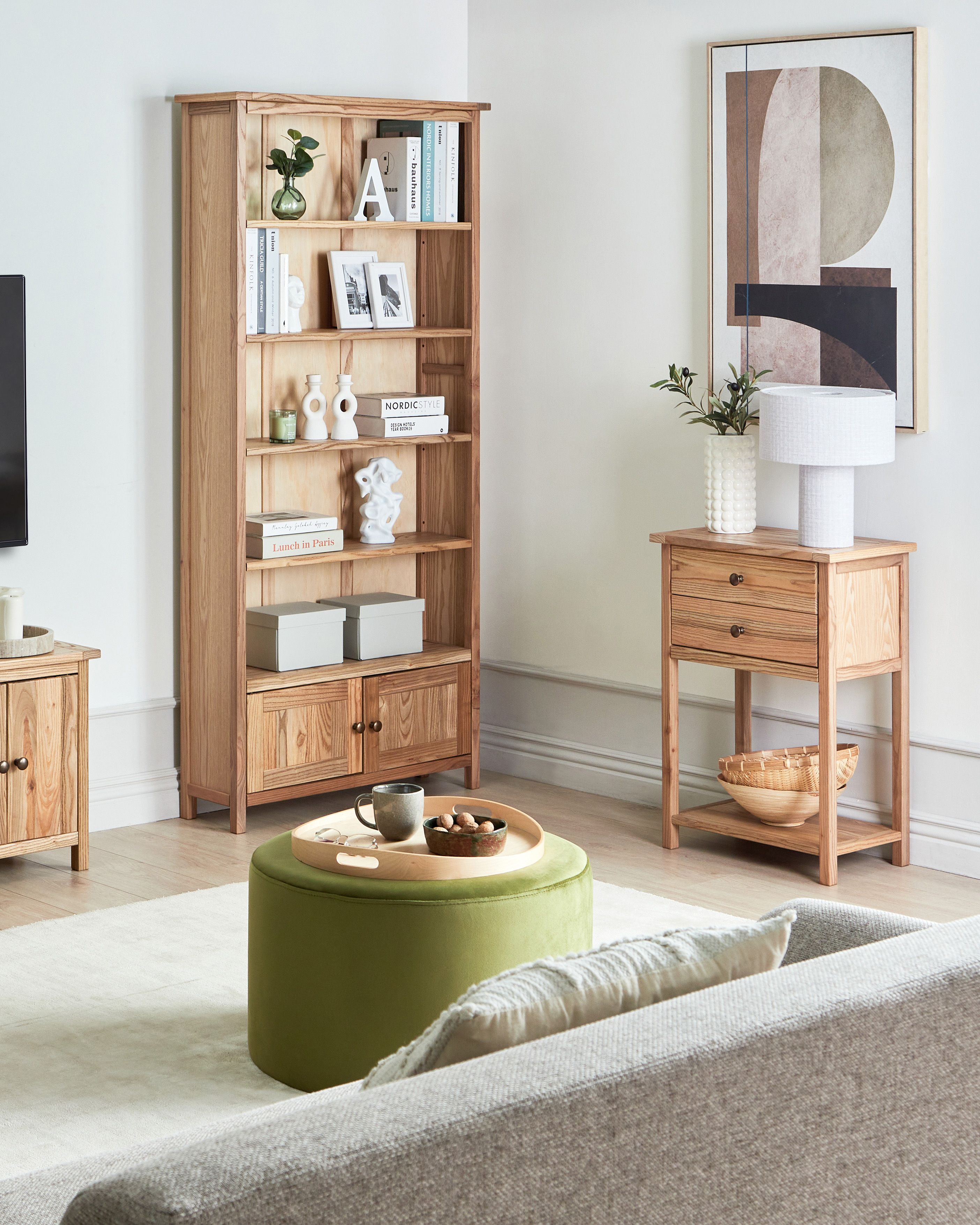 Bogreol SALTON Træ 179 cm Brun | Beliani.dk