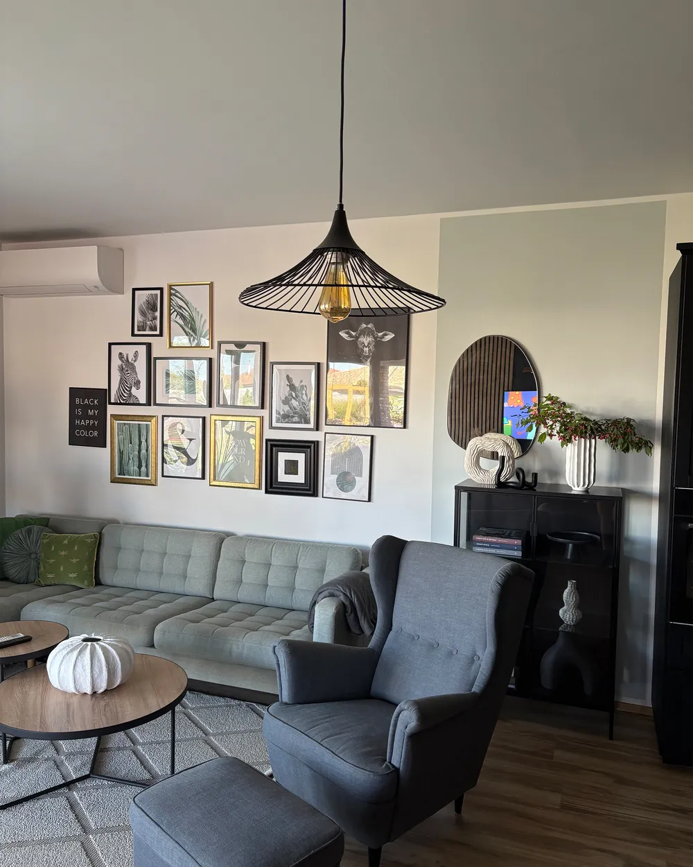 Pendant Lamp GIONA Metal Black_977339