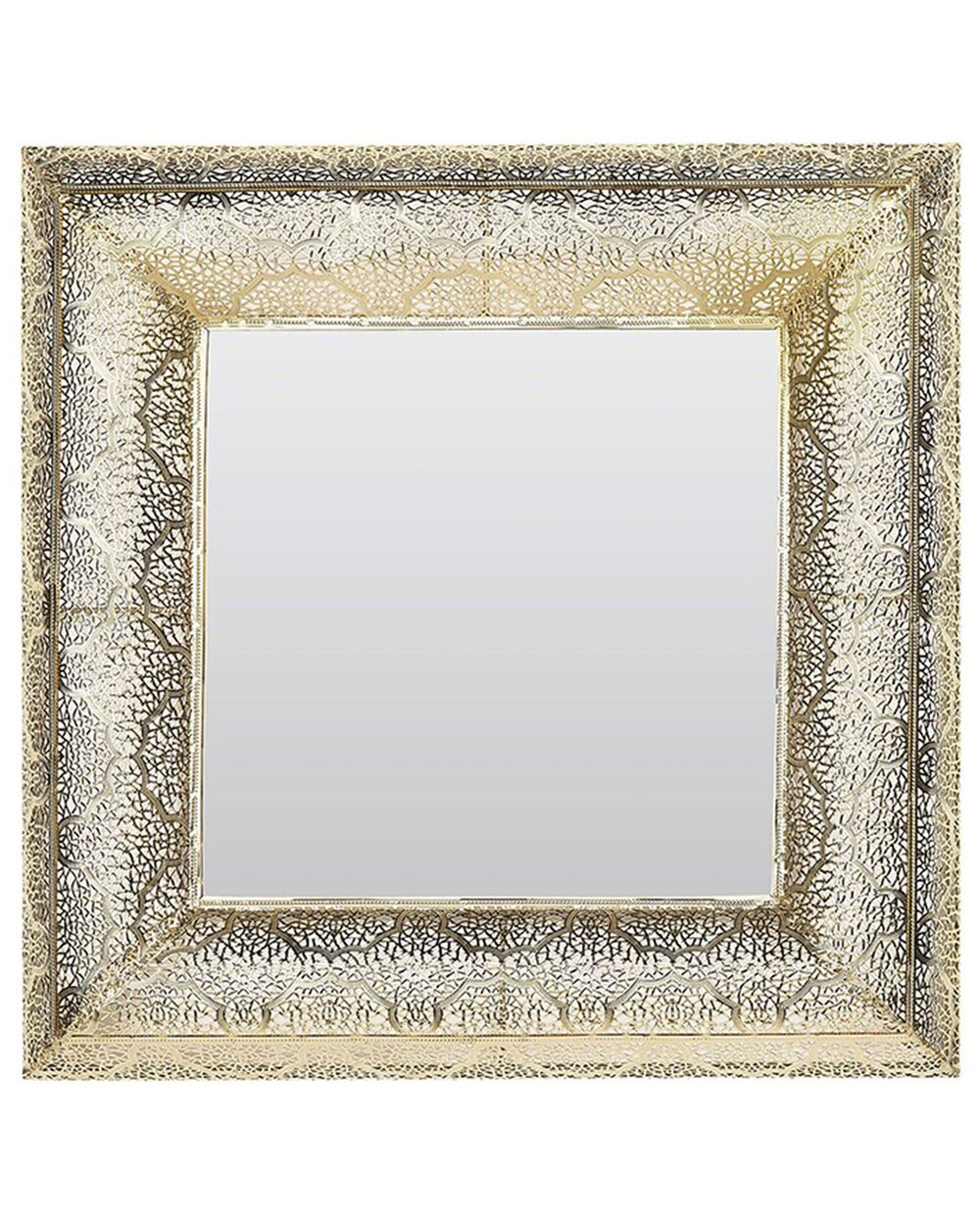 Miroir PLERIN 60 cm 60 cm Métal Doré