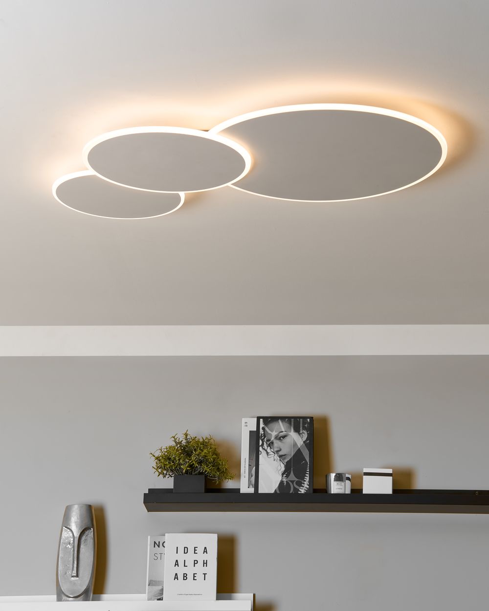 Plafonnier à LED GABRIK Avec variateur Métal Blanc