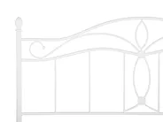 Bett mit Lattenrost Metall ANTLIA 140 x 200 cm Weiss_806595