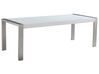 Fehér Rozsdamentes Acél Étkezőasztal 220 x 90 cm ARCTIC I_16068