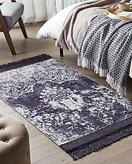 Tappeto AKARSU Viola 80 x 150 cm Viscosa_1178408