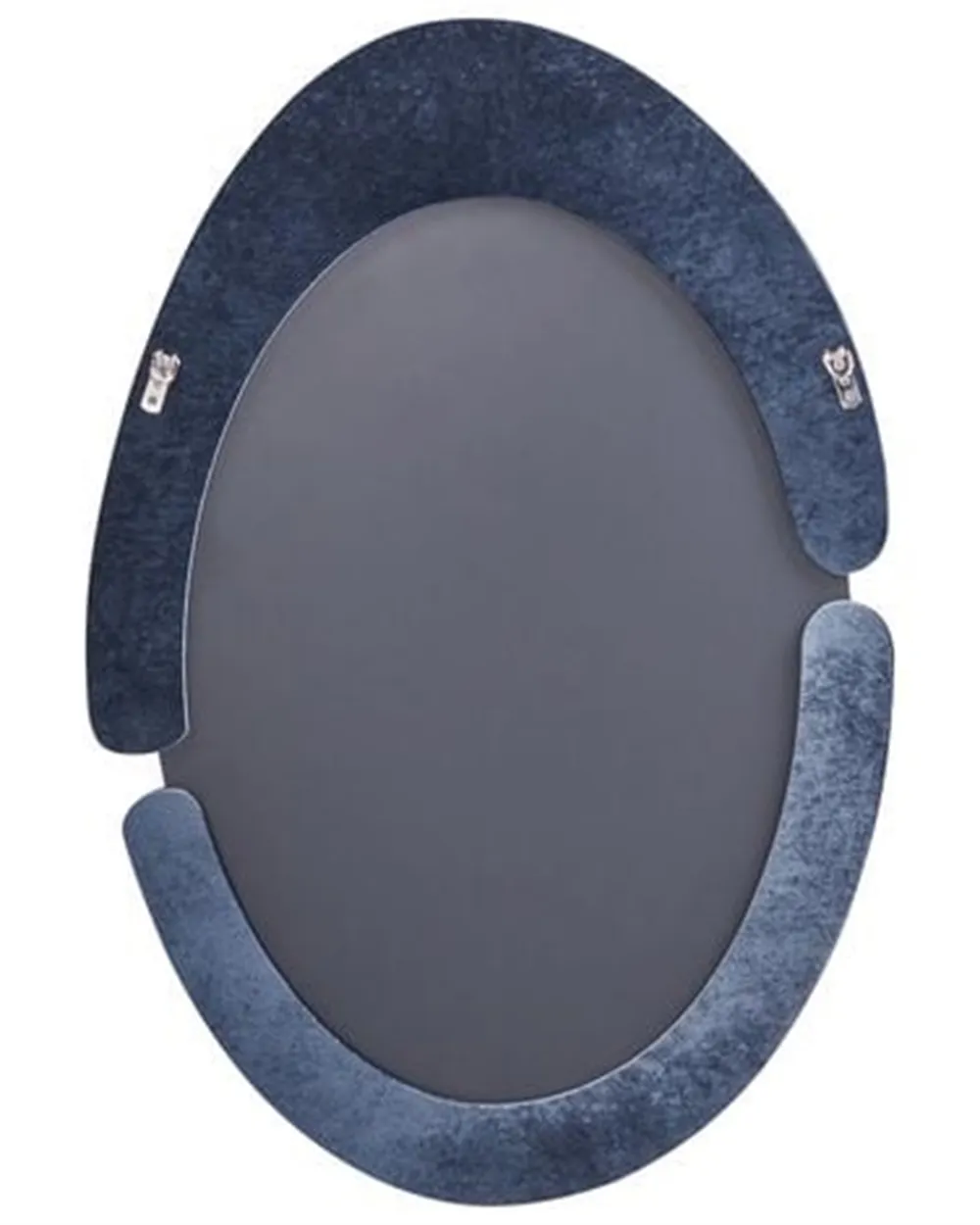 Lustro ścienne MASSAY 53 cm 90 cm Welur Ciemnoniebieski_1183997