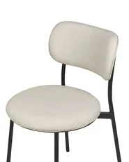 Set di 2 sedie da pranzo CASEY Tessuto Beige chiaro_884555