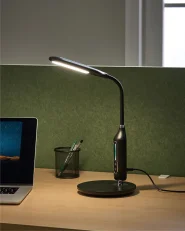 Lampada da scrivania a LED CYGNUS con dimmer Metallo Nero_1078030