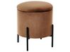 Storage Pouffe WENONA Velvet Dark Brown