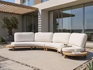Garden Sofa with Table 4 Seater NUMANA Acacia Wood Off-White_1074243