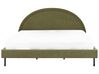 Čalouněná buklé postel 180 x 200 cm zelená MARGUT_900098