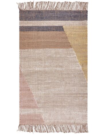 Jutový koberec 80 x 150 cm hnědý SAMLAR