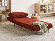Single Sofa Bed JERSLEV Fabric Red_1009937