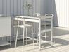Outdoor Bar Table MAENZA 120 cm 40 cm Metal White
