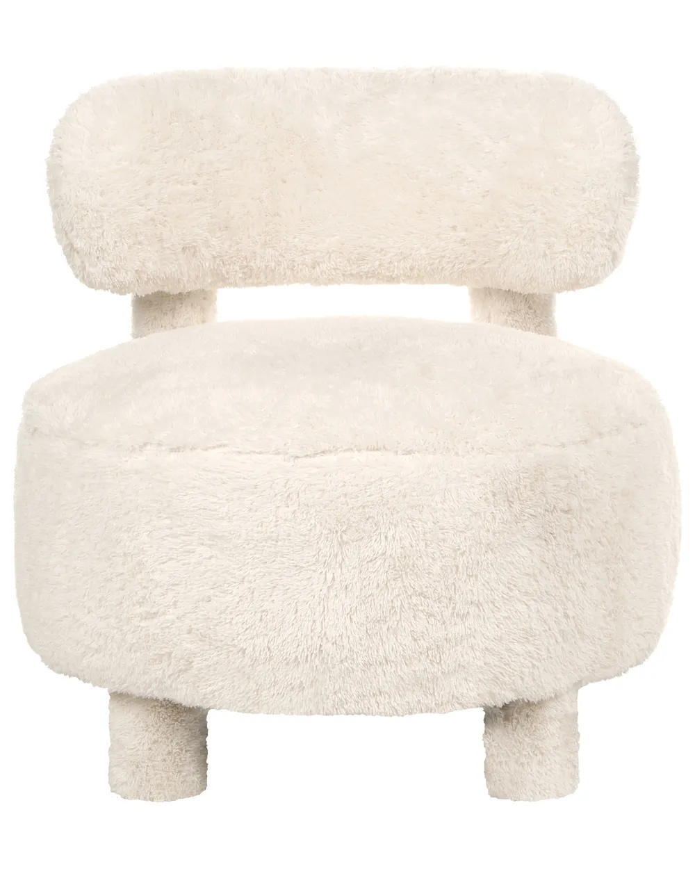 Poltrona HAMINA Finta pelliccia Beige chiaro_1072172