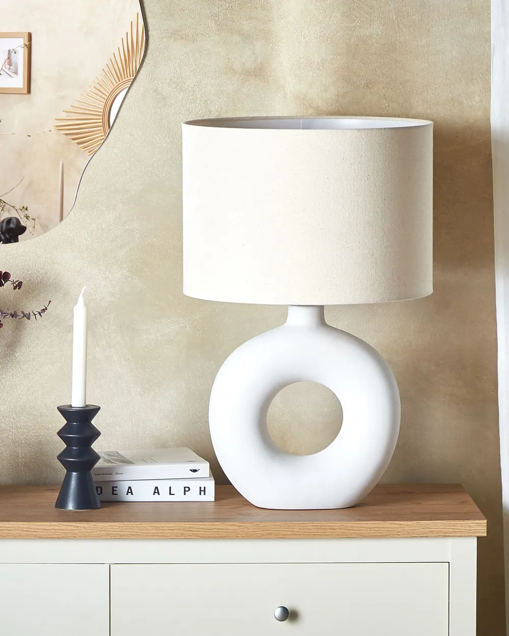 Table Lamp VENTA Ceramic White_833941