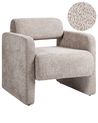 Fauteuil HALLSBERG Bouclé Taupe