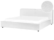 Waterbed Boucle LINARDS 180 x 200 cm (EU Super King) White_980515